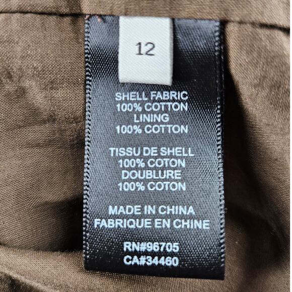 REBECCA TAYLOR WOMEN'S BROWN PAISLEY PATTERN BLOUSE TOP STYLE 721 947 8795 - Picture 6 of 13